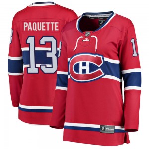Women's Fanatics Branded Montreal Canadiens Cedric Paquette Red Home Jersey - Breakaway