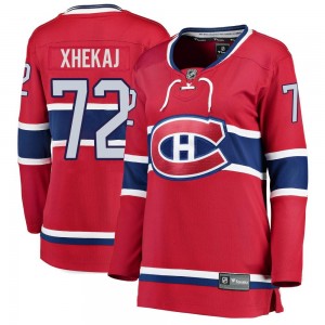 Women's Fanatics Branded Montreal Canadiens Arber Xhekaj Red Home Jersey - Breakaway