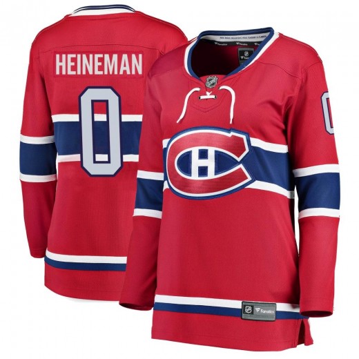 Women's Fanatics Branded Montreal Canadiens Emil Heineman Red Home Jersey - Breakaway
