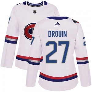 Women's Adidas Montreal Canadiens Jonathan Drouin White 2017 100 Classic Jersey - Authentic