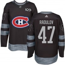 Men's Montreal Canadiens Alexander Radulov Black 1917-2017 100th Anniversary Jersey - Authentic