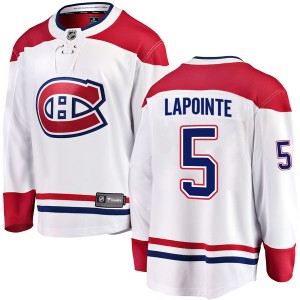 Men's Fanatics Branded Montreal Canadiens Guy Lapointe White Away Jersey - Breakaway