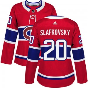 Women's Adidas Montreal Canadiens Juraj Slafkovsky Red Home Jersey - Authentic