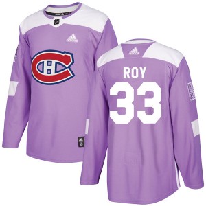 Youth Adidas Montreal Canadiens Patrick Roy Purple Fights Cancer Practice Jersey - Authentic
