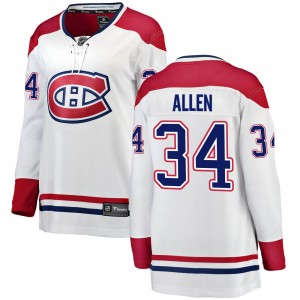 Women's Fanatics Branded Montreal Canadiens Jake Allen White Away Jersey - Breakaway