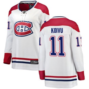 Women's Fanatics Branded Montreal Canadiens Saku Koivu White Away Jersey - Breakaway