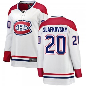 Women's Fanatics Branded Montreal Canadiens Juraj Slafkovsky White Away Jersey - Breakaway