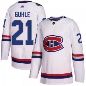 Youth Adidas Montreal Canadiens Kaiden Guhle White 2017 100 Classic Jersey - Authentic