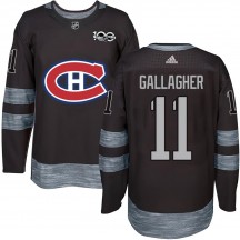 Youth Montreal Canadiens Brendan Gallagher Black 1917-2017 100th Anniversary Jersey - Authentic