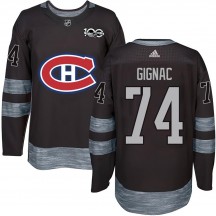 Youth Montreal Canadiens Brandon Gignac Black 1917-2017 100th Anniversary Jersey - Authentic