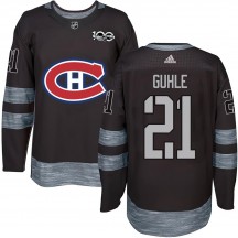 Youth Montreal Canadiens Kaiden Guhle Black 1917-2017 100th Anniversary Jersey - Authentic