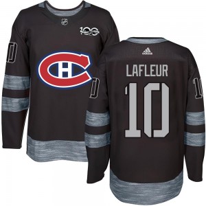 Youth Montreal Canadiens Guy Lafleur Black 1917-2017 100th Anniversary Jersey - Authentic