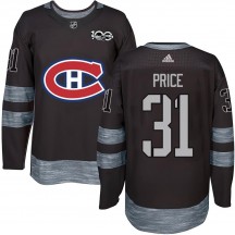 Youth Montreal Canadiens Carey Price Black 1917-2017 100th Anniversary Jersey - Authentic