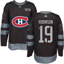Youth Montreal Canadiens Larry Robinson Black 1917-2017 100th Anniversary Jersey - Authentic