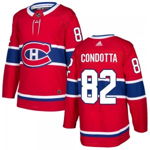 Men's Adidas Montreal Canadiens Lucas Condotta Red Home Jersey - Authentic