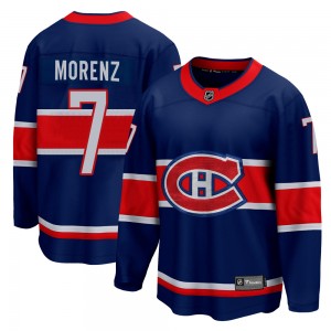 Youth Fanatics Branded Montreal Canadiens Howie Morenz Blue 2020/21 Special Edition Jersey - Breakaway