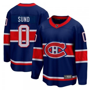 Youth Fanatics Branded Montreal Canadiens Tony Sund Blue 2020/21 Special Edition Jersey - Breakaway