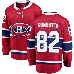 Youth Fanatics Branded Montreal Canadiens Lucas Condotta Red Home Jersey - Breakaway